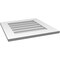 Ekena Millwork Vertical Surface Mount PVC Gable Vent: Non-Functional, w/ 3-1/2"W x 1"P Standard Frame, 22"W x 22"H GVPVE22X2201SN - alternate 2